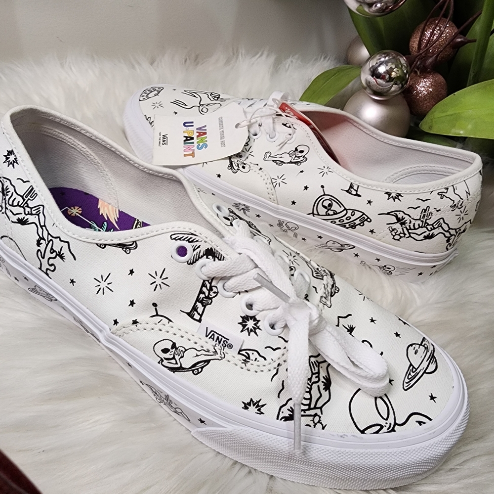 Vans Authentic "Unidentified U-Paint" sneakers women10.5 new - Picture 5 of 9